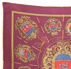 1992 Hermes Les Armes De Paris by H.Grygkar Gavroche Silk Scarf