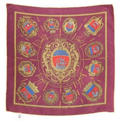 1992 Hermes Les Armes De Paris by H.Grygkar Gavroche Silk Scarf