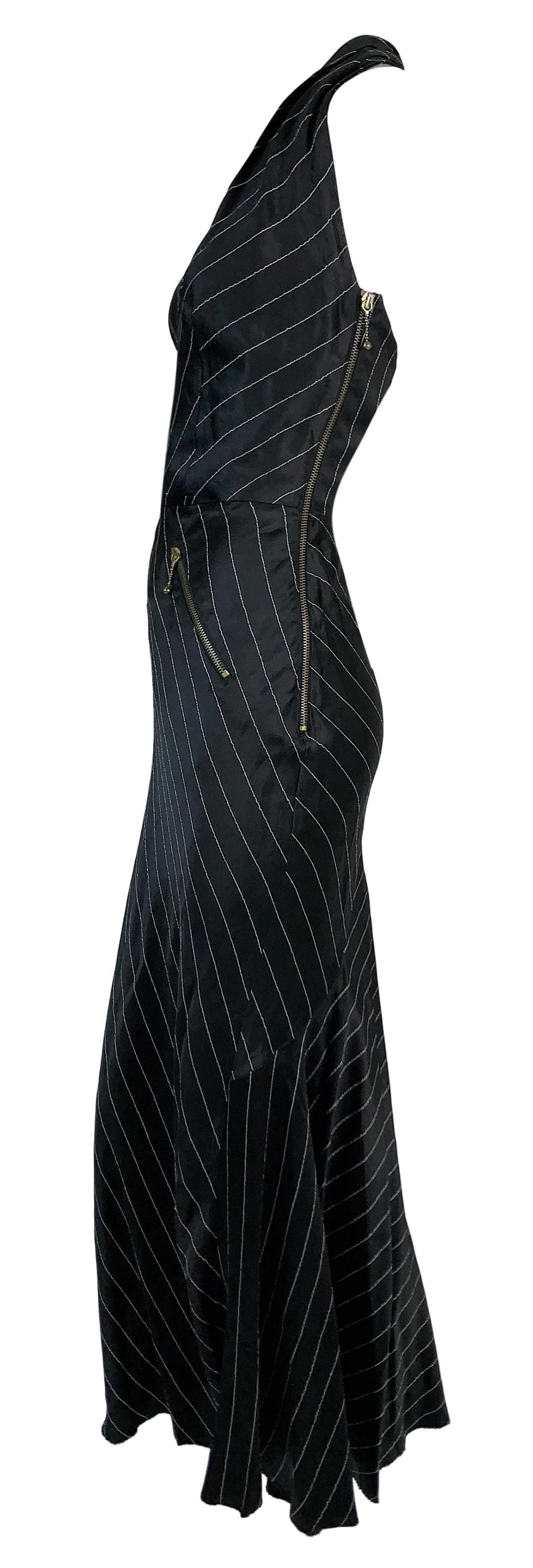 DESIGNER: Circa 1992 Jean Paul Gaultier

Please contact for more information and/or photos.

CONDITION: Good- no flaws

FABRIC: Acetate & Polyester 

COUNTRY MADE: Italy

SIZE: 42- runs small with stretch

MEASUREMENTS; provided as a courtesy only-