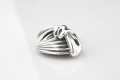 1992 Lagos Caviar Sterling Silver AIDS Project Heart Ribbon Brooch