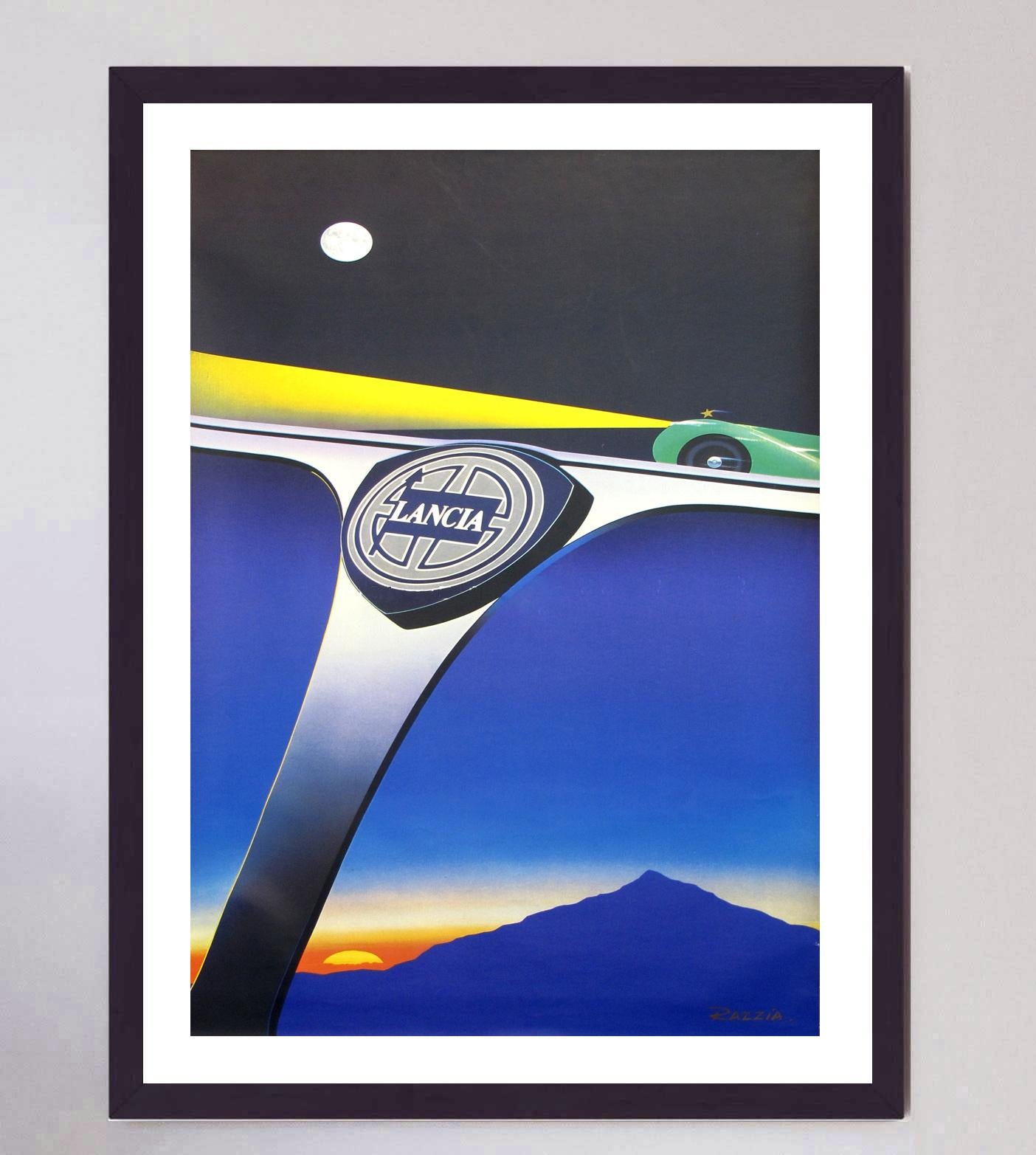 1992 Lancia - Razzia Original Vintage Poster In Good Condition For Sale In Winchester, GB