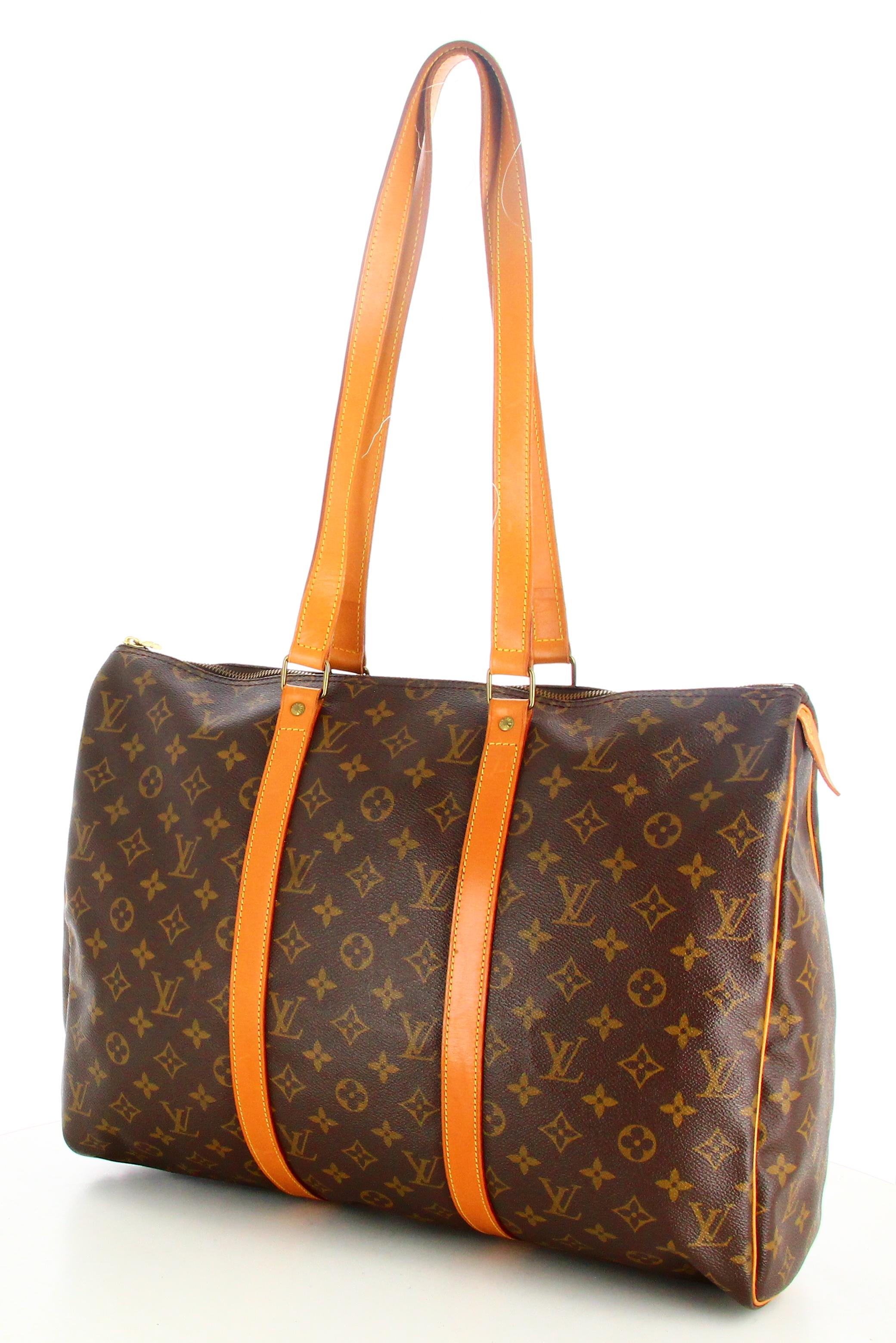 1992 Louis Vuitton Monogram Travel Bag Flannel Bag 45 In Good Condition For Sale In PARIS, FR