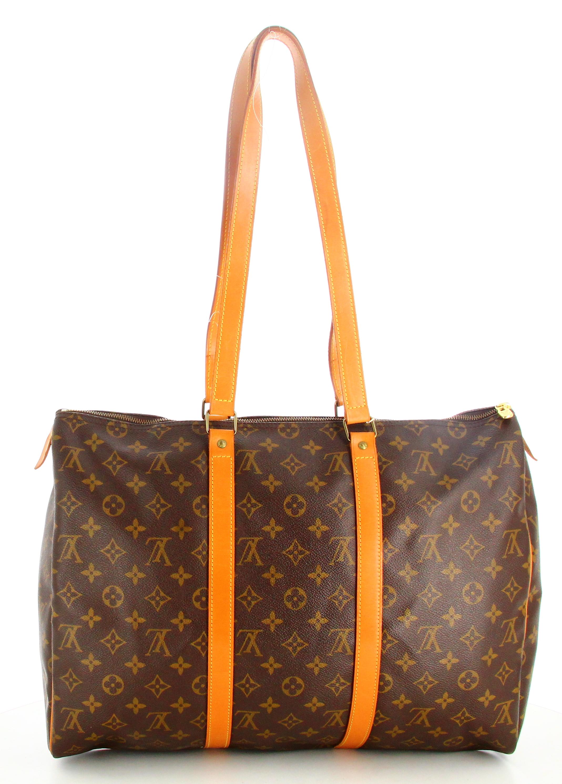 1992 Louis Vuitton Monogram Travel Bag Flannel Bag 45 For Sale 2