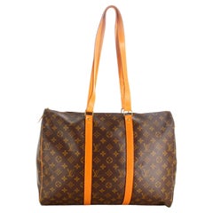 1992 Louis Vuitton Monogrammierte Reisetasche Flannel Bag 45