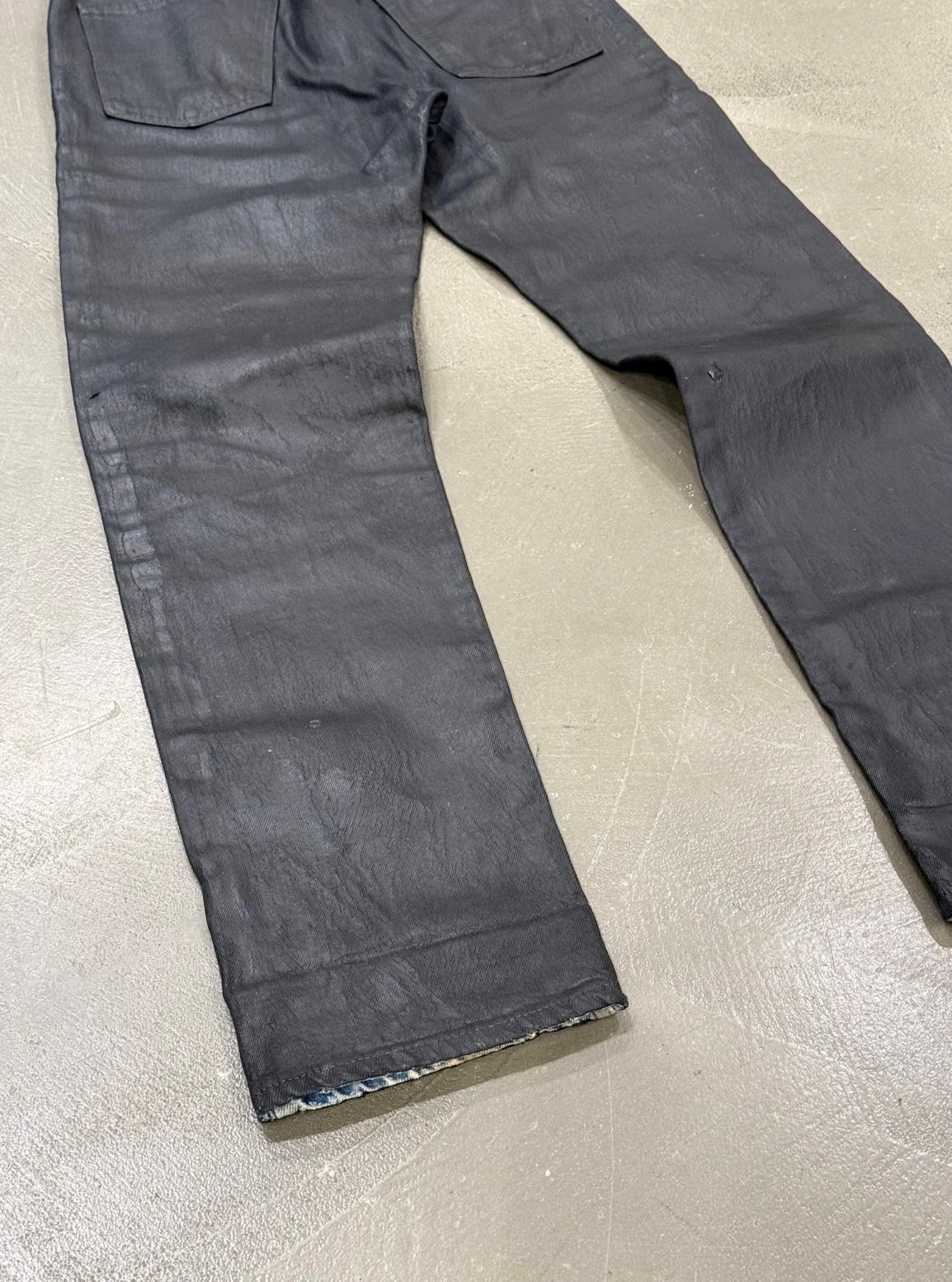 Femenino o masculino vaqueros pintados artesanales Maison Margiela 1992 en venta