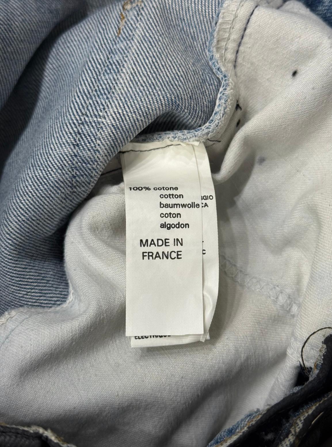 vaqueros pintados artesanales Maison Margiela 1992 en venta 3