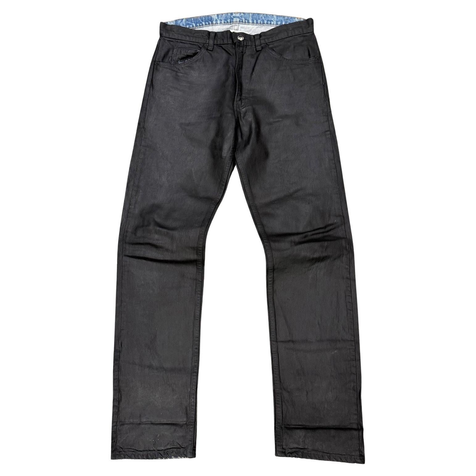 vaqueros pintados artesanales Maison Margiela 1992 en venta