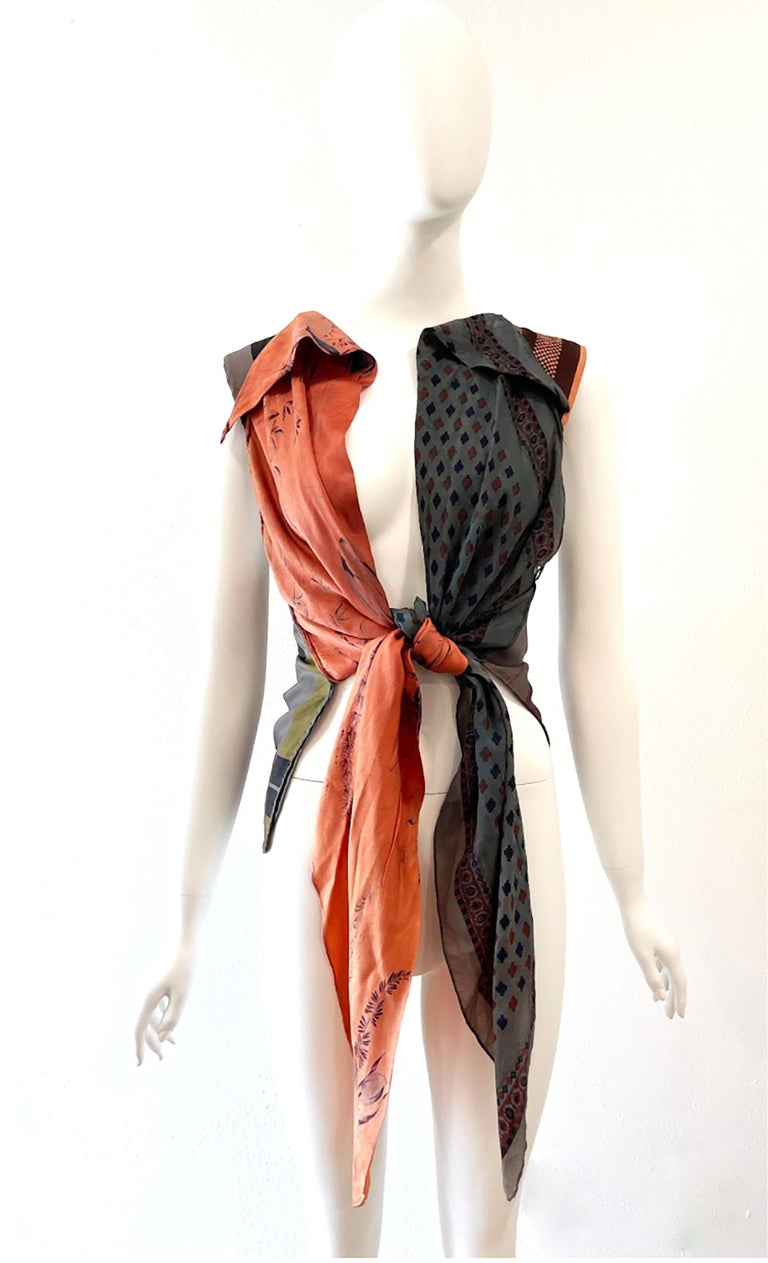 1992 Martin Margiela Artisanal Scarf Tie Top
Condition: good, some wear
one size