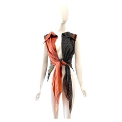 1992 Martin Margiela Sciarpa artigianale Top con cravatta