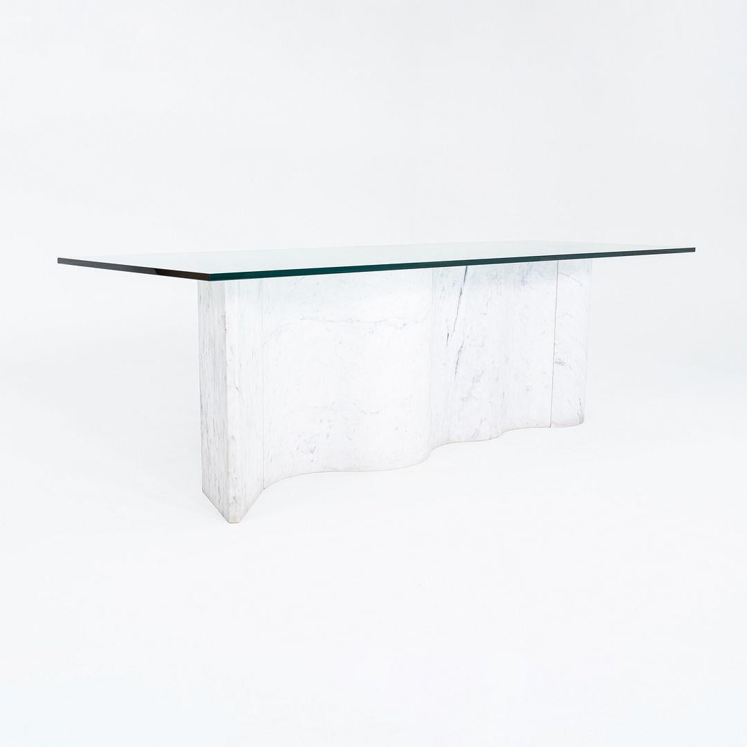1992 Massimo and Lella Vignelli for Casigliani Tavolo da pranzo in marmo bianco 33 
