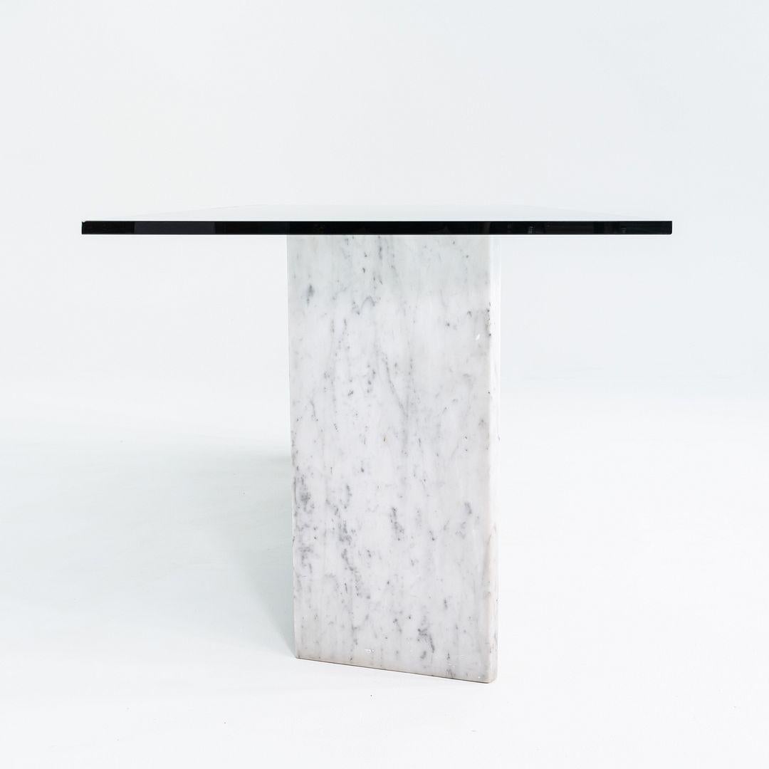 1992 Massimo and Lella Vignelli for Casigliani Tavolo da pranzo in marmo bianco 33 