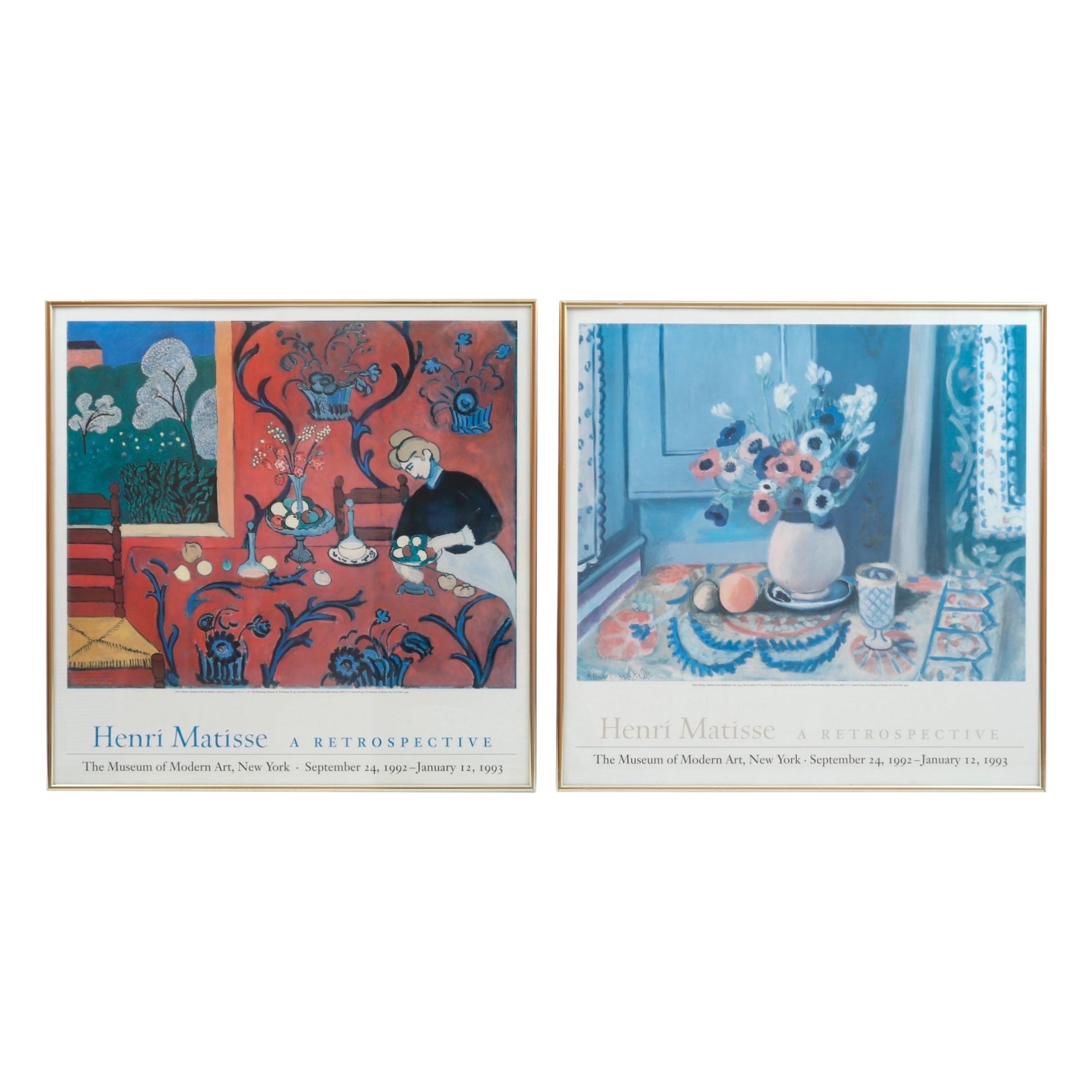 1992 Matisse Exhibition Posters - Set of 2