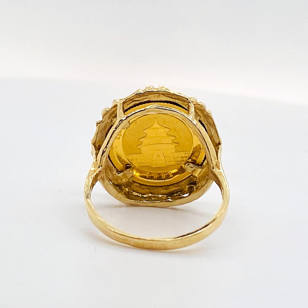panda ring gold