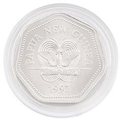 1992 Papúa Nueva Guinea K100 Platino 9,6 Gramos Sin Circular