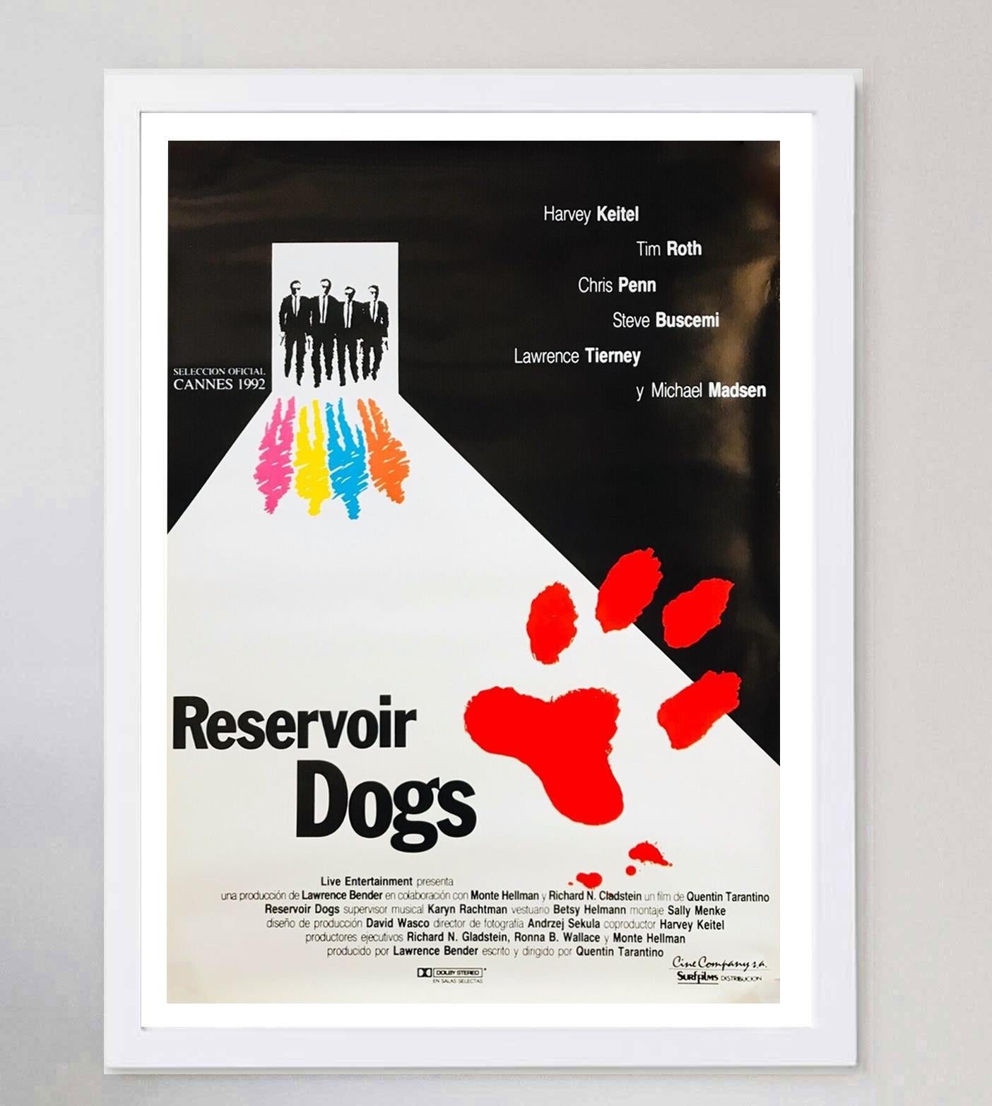 Espagnol Affiche vintage d'origine du Reservoir Dogs (Espagne), 1992 en vente