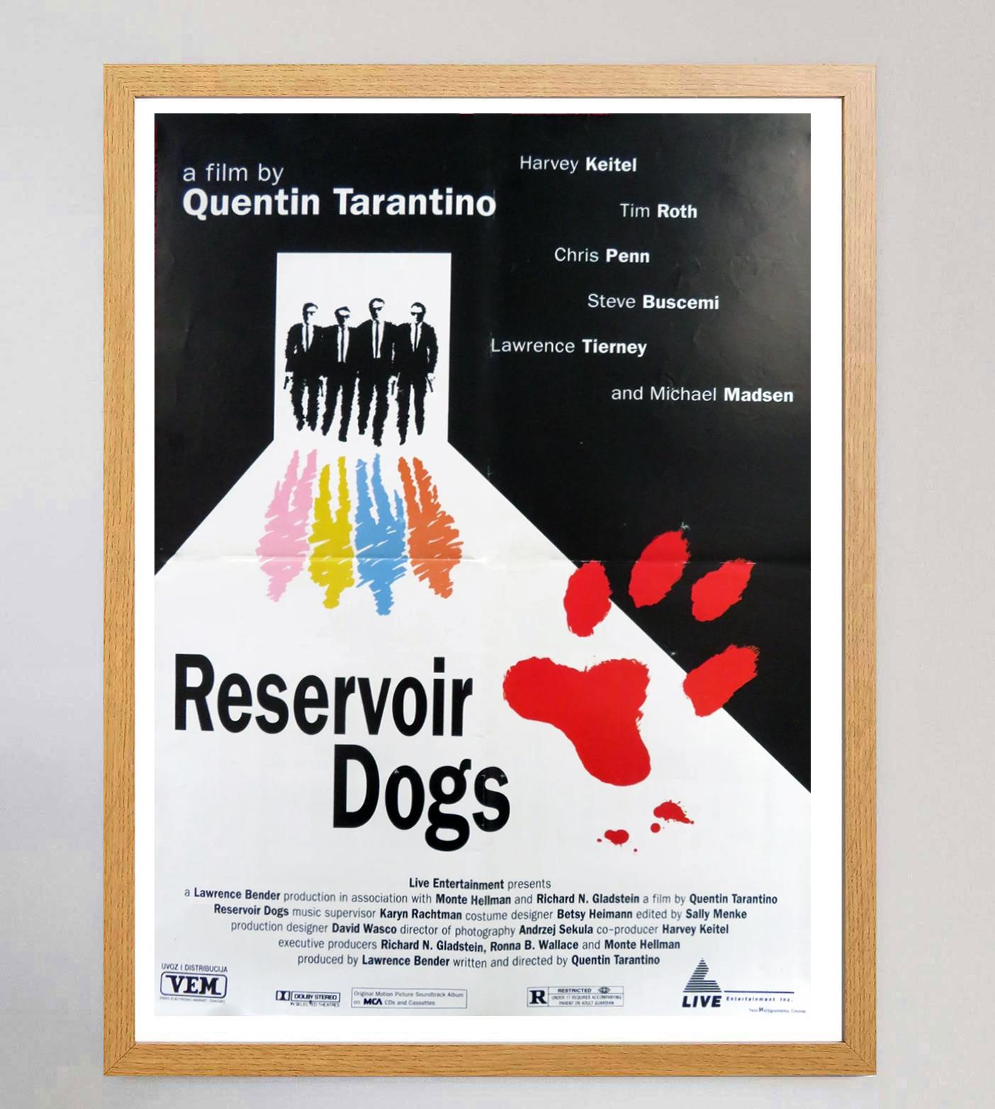 Macédonien Affiche vintage d'origine, 1992, Reservoir Dogs ( Yugoslave) en vente
