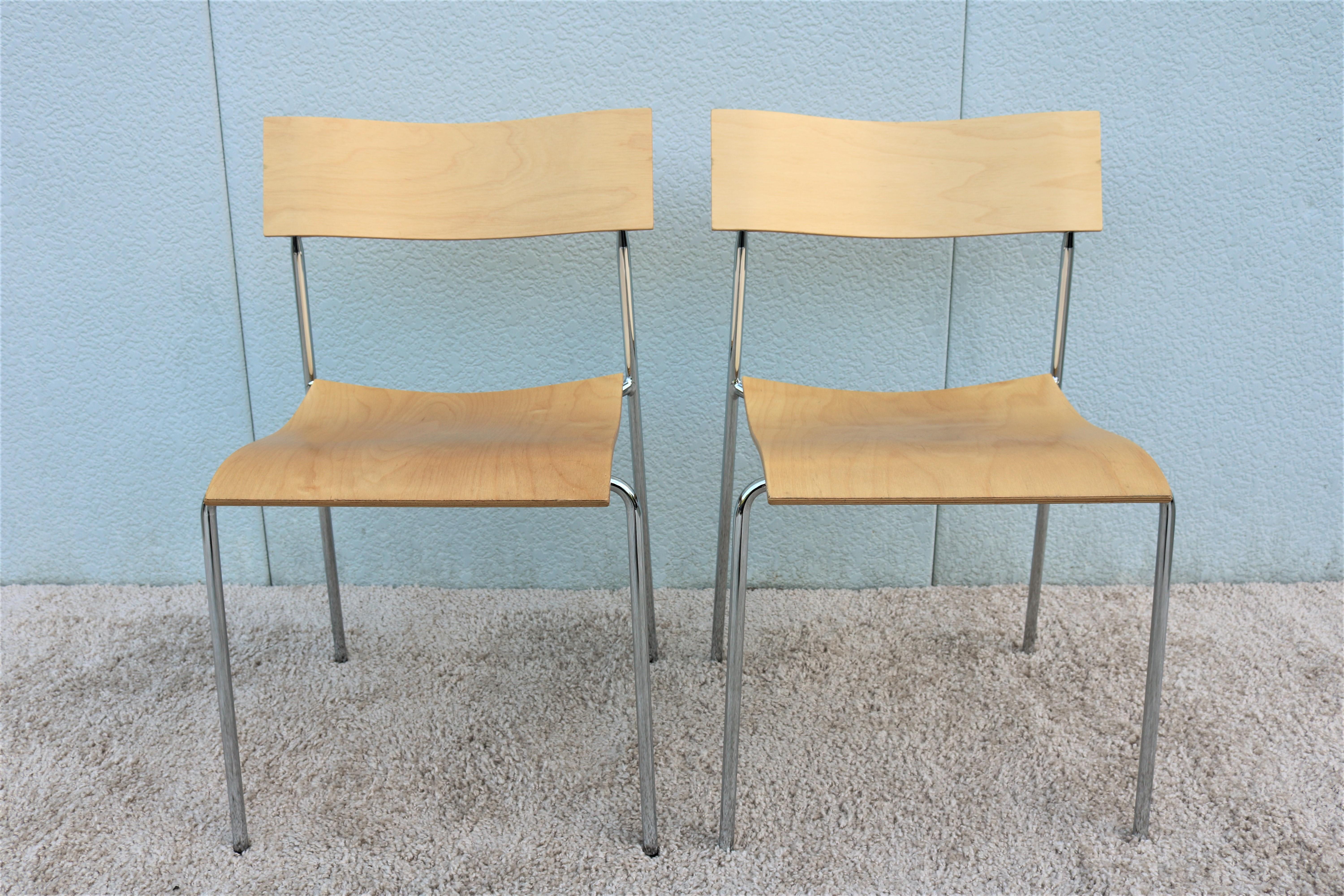 Paire de chaises campus AB modernes de Johannes Foersom pour Lammhults, Suède, 1992 en vente 3