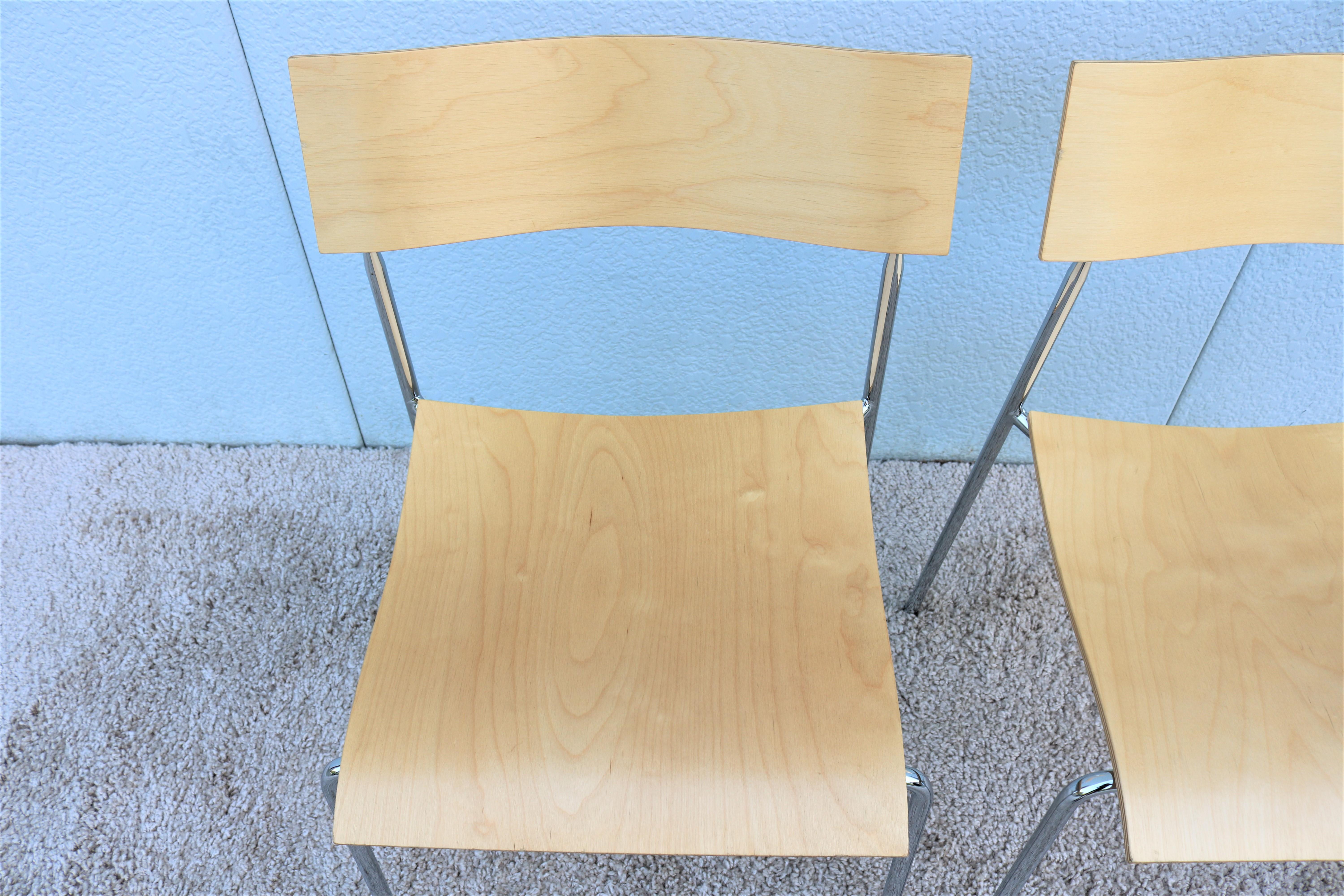 Paire de chaises campus AB modernes de Johannes Foersom pour Lammhults, Suède, 1992 4