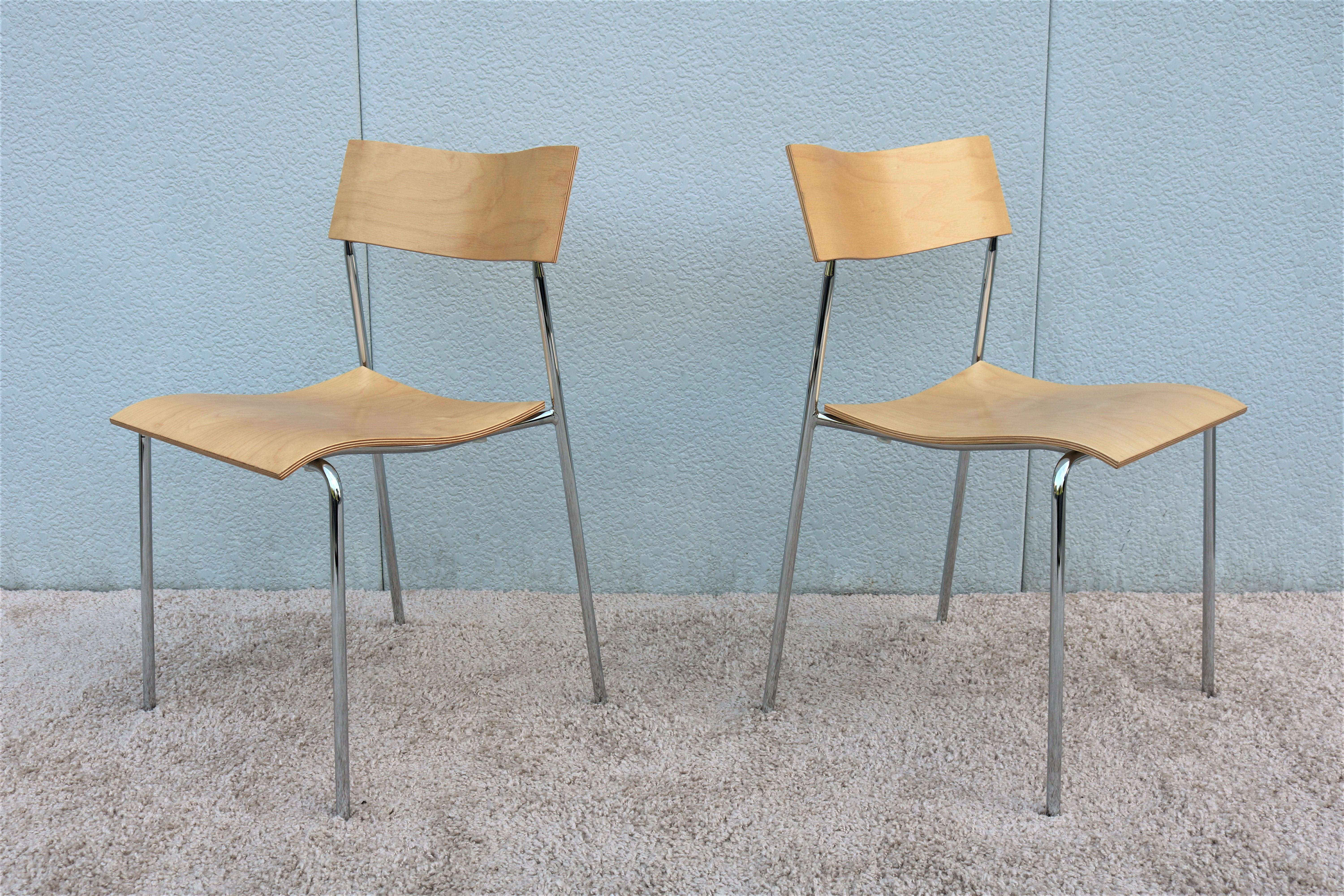 Scandinave moderne Paire de chaises campus AB modernes de Johannes Foersom pour Lammhults, Suède, 1992 en vente