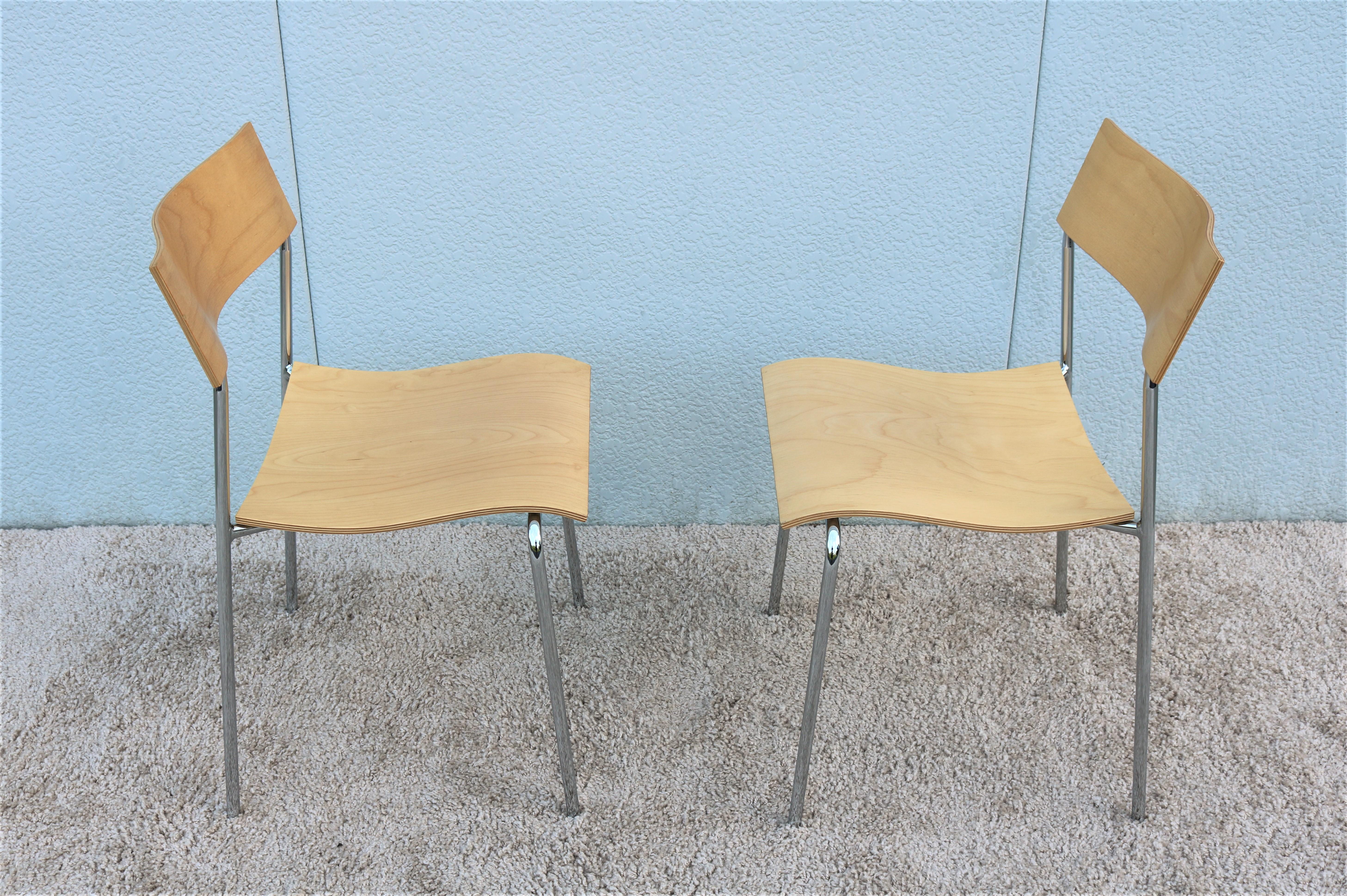 Suédois Paire de chaises campus AB modernes de Johannes Foersom pour Lammhults, Suède, 1992 en vente