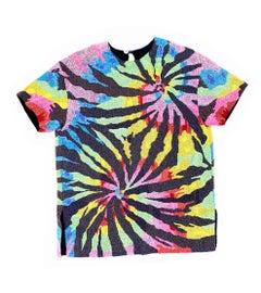 1992 Todd Oldham beaded tie dye top