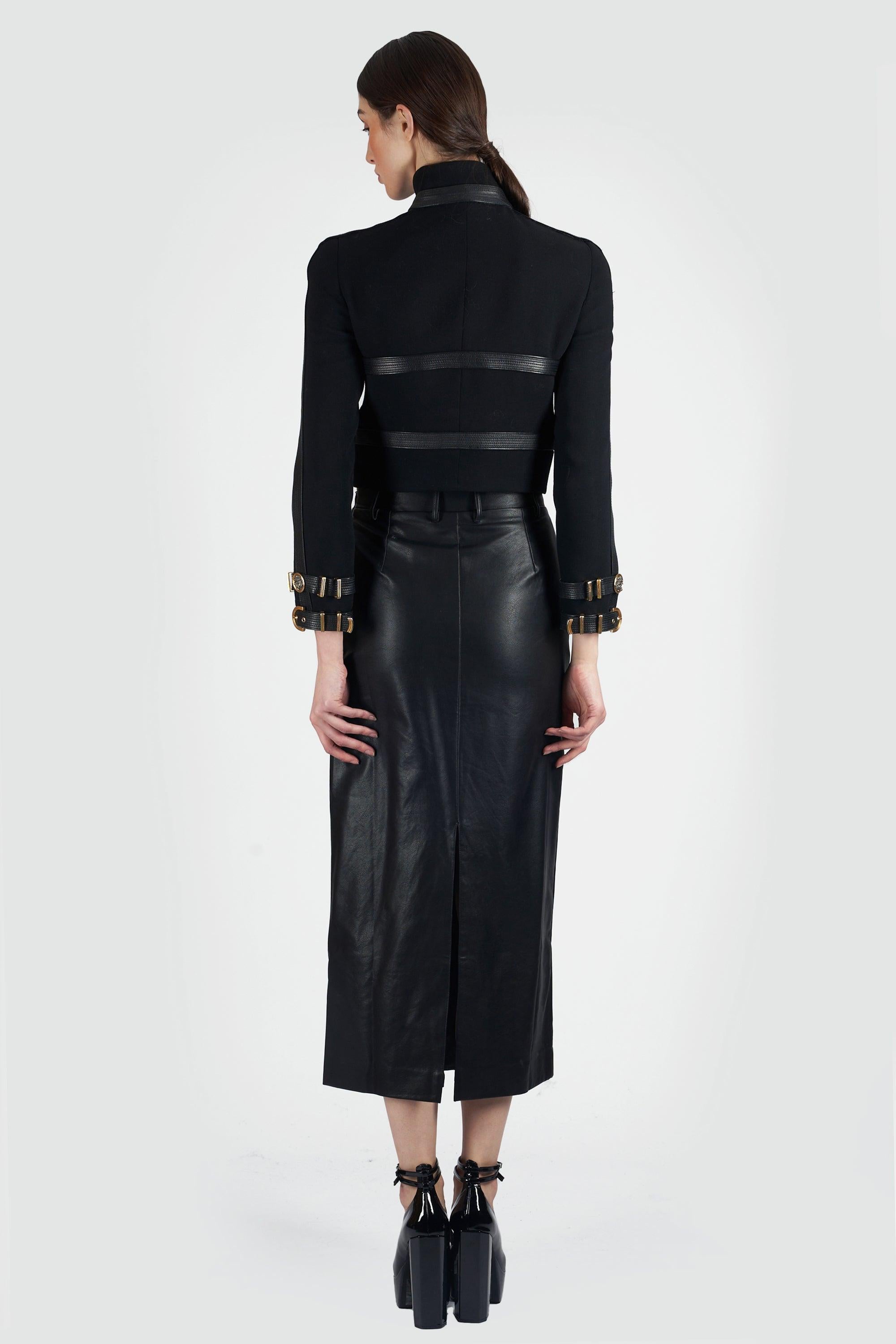 Women's 1992 Versace Miss S&M Runway Bondage Jacket