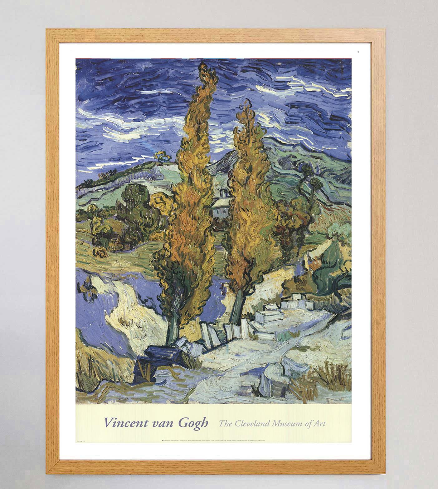 Américain Affiche vintage originale de Vincent Van Gogh - Cleveland Museum of Art, 1992 en vente