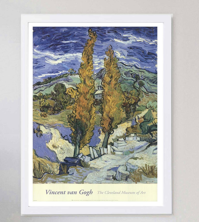 Vintage 1992 Van Gogh “Poplars on a Hill” Art Exhibition Poster Vintage 1992 Van Gogh “Poplars on a Hill” Art Exhibition Poster