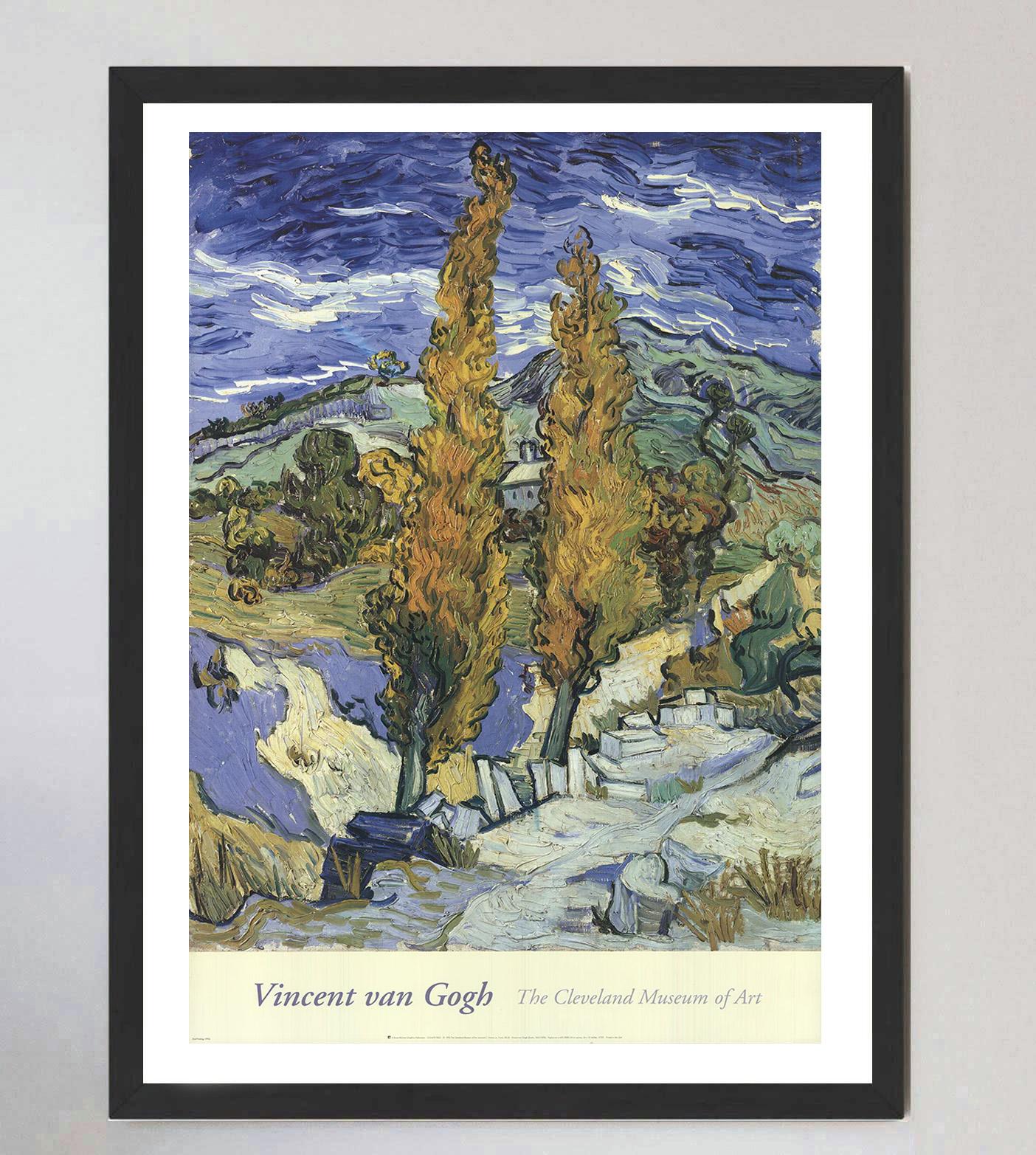 Fin du 20e siècle Affiche vintage originale de Vincent Van Gogh - Cleveland Museum of Art, 1992 en vente