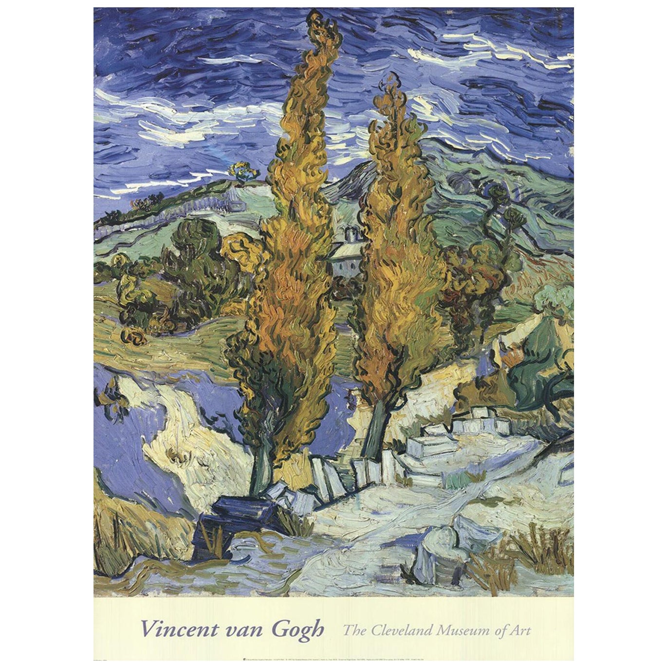 1992 Vincent Van Gogh - Cleveland Museum of Art Original Vintage Poster