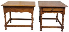 1992 Vintage Pennsylvania House Oak Side End Accent Tables or Nightstands