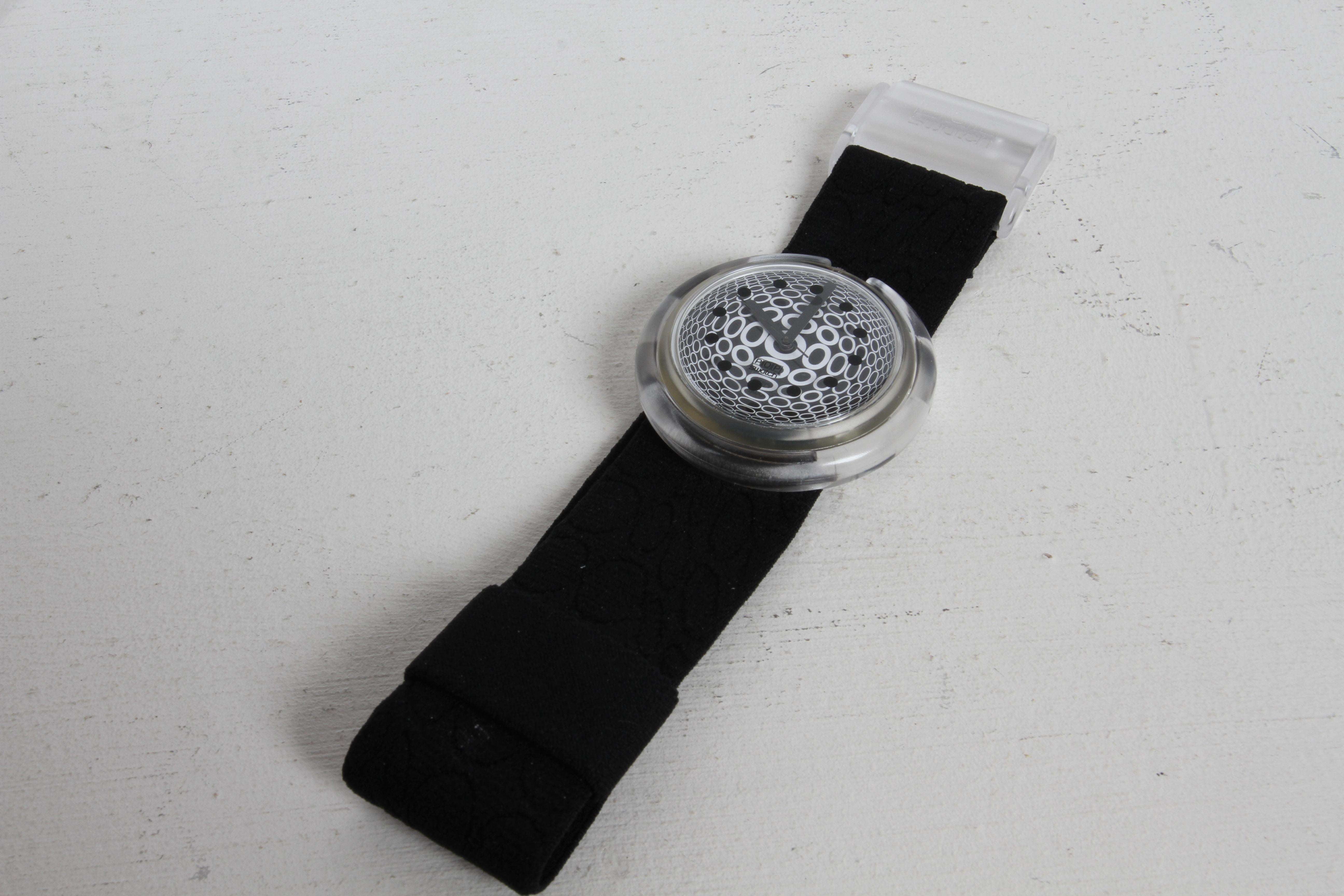 1992 Vintage POP Swatch Watch Special Dots - Op Art - entworfen von Vasarely - NOS im Angebot 7