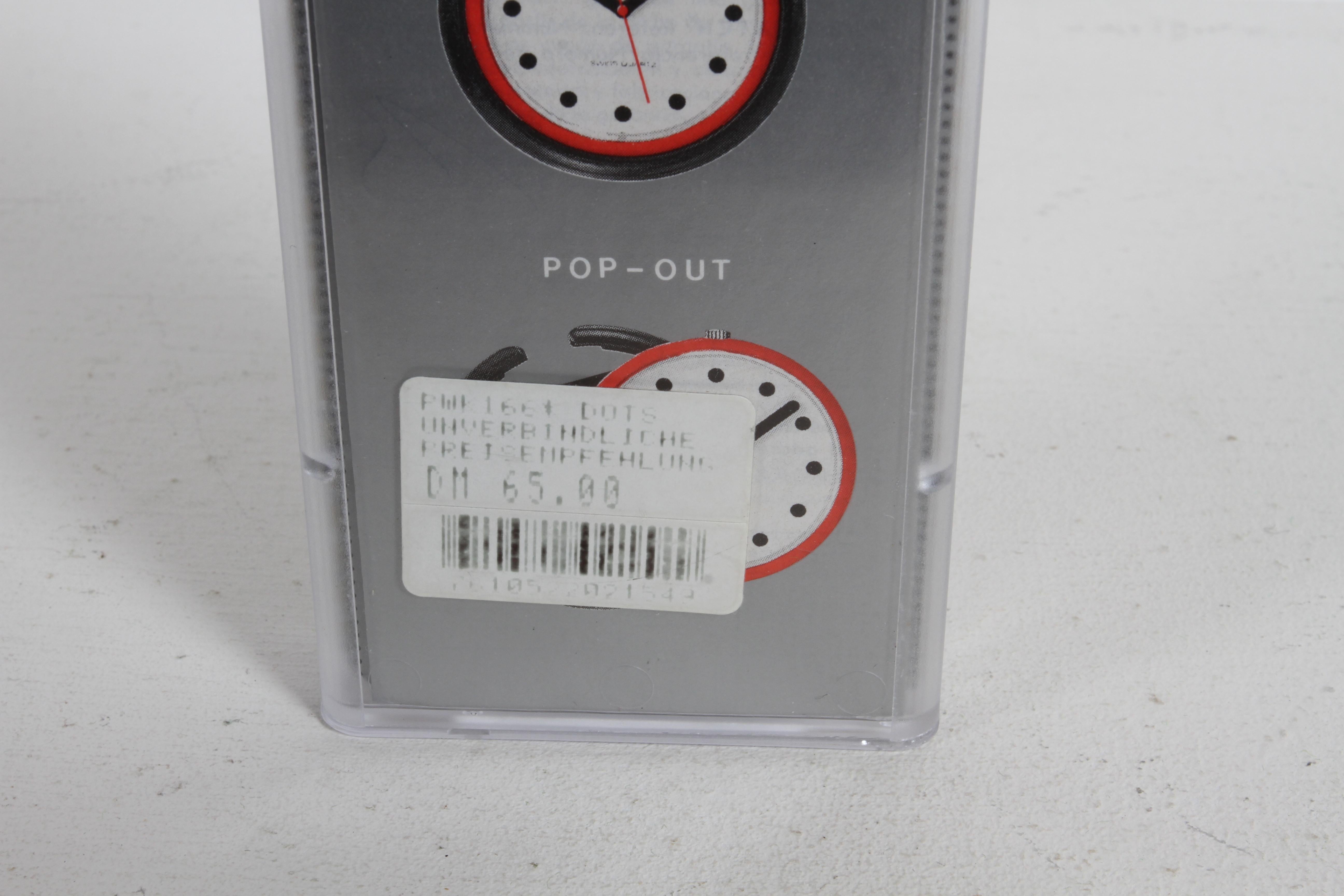 1992 Vintage POP Swatch Watch Special Dots - Op Art - entworfen von Vasarely - NOS (Kunststoff) im Angebot