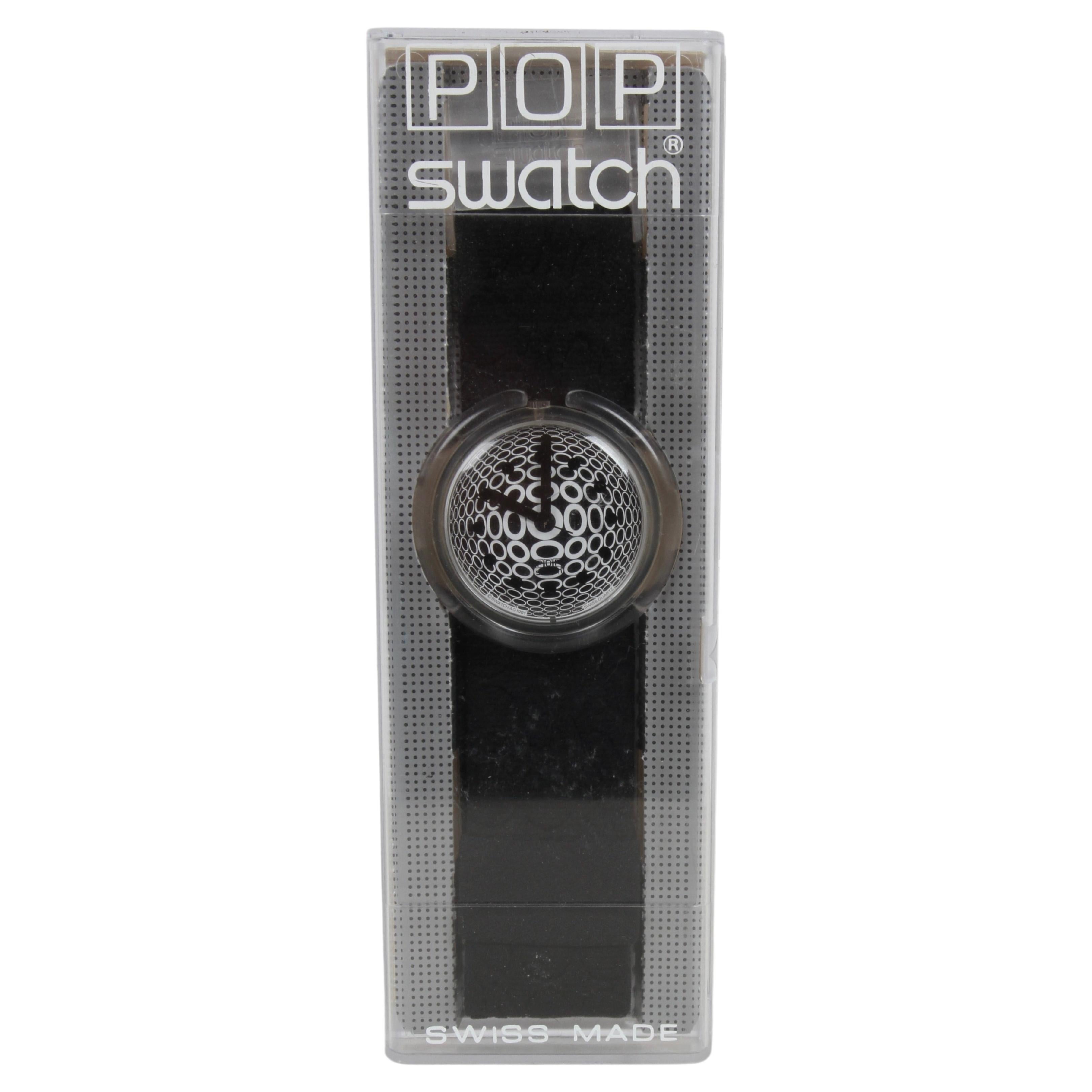 1992 Vintage POP Swatch Watch Special Dots - Op Art - Designed by Vasarely - NOS