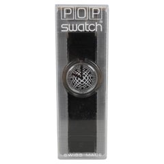 1992 Retro POP Swatch Watch Special Dots - Op Art - Designed by Vasarely - NOS