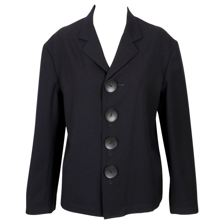 Yohji Yamamoto Wool Gabardine Set up Hakama Pants （Black）