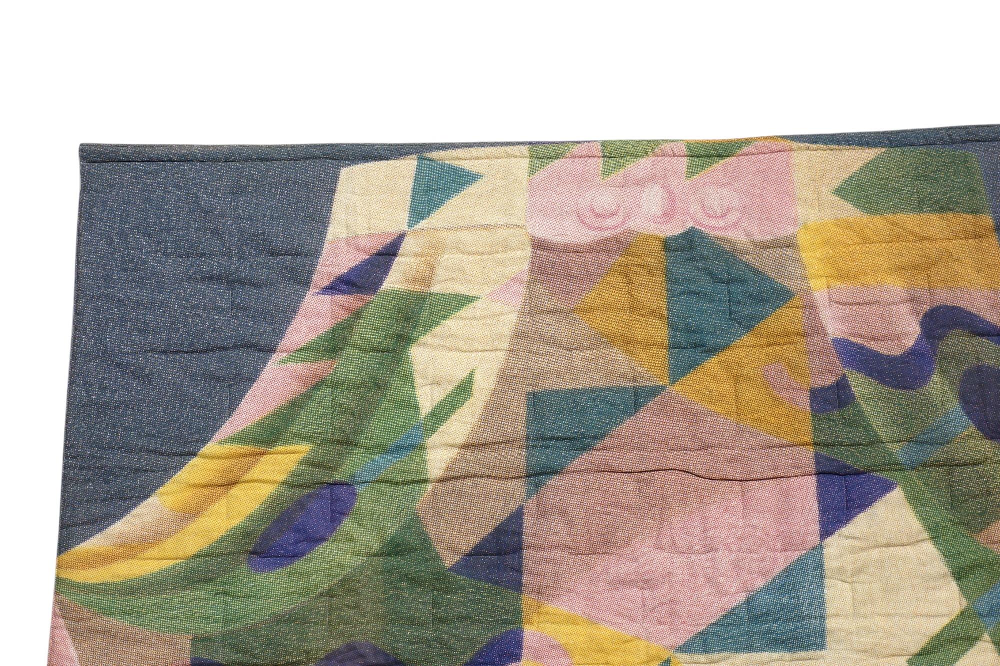Post-Modern 1993 Alessandro Mendini Interflex Postmodern Design Wall Hanging Tapestry For Sale