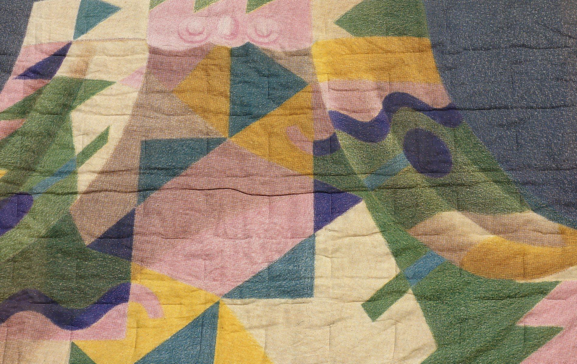 Italian 1993 Alessandro Mendini Interflex Postmodern Design Wall Hanging Tapestry For Sale