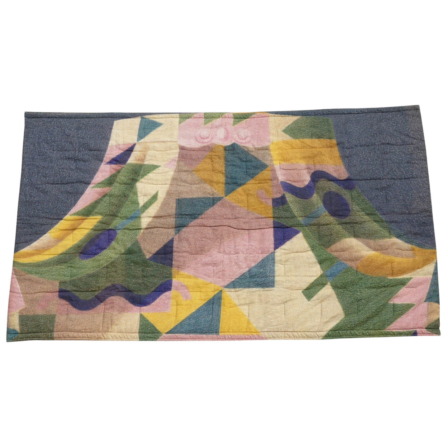 1993 Alessandro Mendini Interflex Postmodern Design Wall Hanging Tapestry For Sale