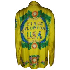 1993 archive! SOLD OUT! MIAMI FL VERSACE SILK SHIRT IT 54 - 2XL, 56 - 3XL