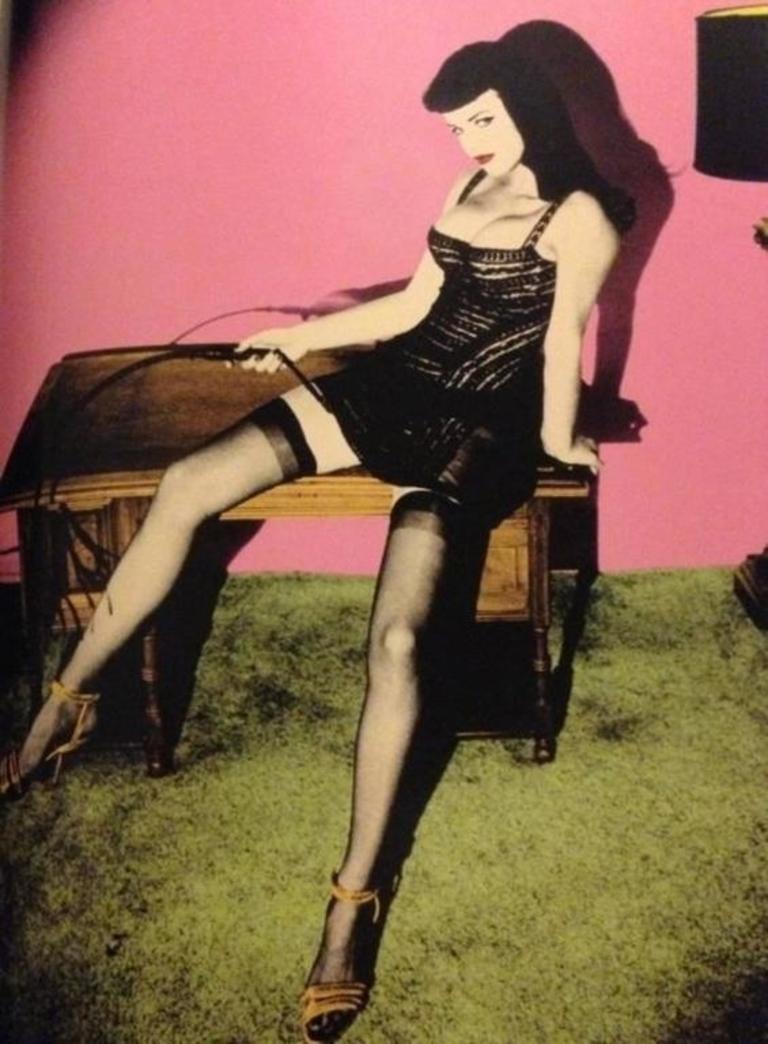 1993 AZZEDINE ALAIA black lace dress with molded bustier For Sale 10