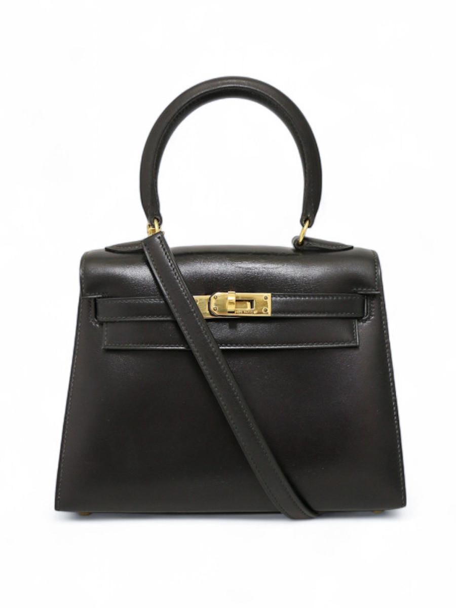 1993 black mini Kelly Hermès For Sale 5