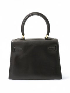 1993 Vintage Hermès Black Mini Kelly Sellier, GHW