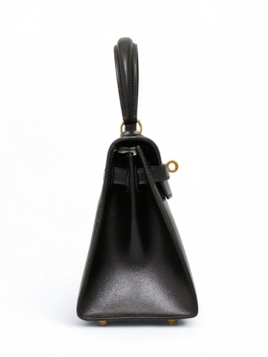 Women's or Men's 1993 black mini Kelly Hermès For Sale