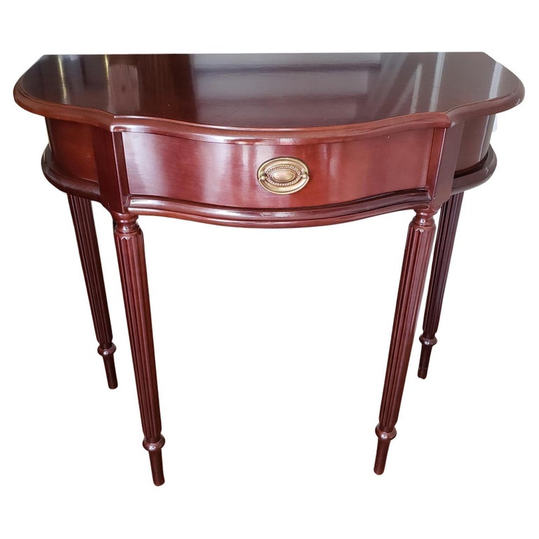 1993 Bombay Furniture Mahogany Wood Console Table at 1stDibs bombay table, bombay console