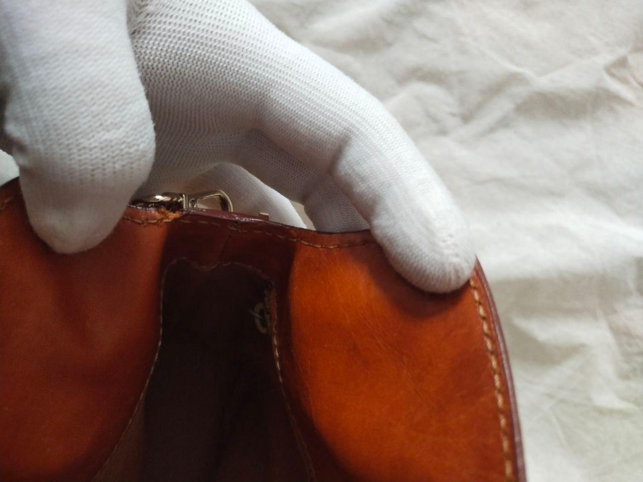 1993 CELINE Macadam Toggle clasp chain Brown Bucket bag Umhängetasche / Vintage im Angebot 13