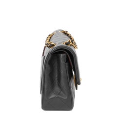 1993 Chanel Black Quilted Lambskin Vintage Small Classic Double Flap Bag