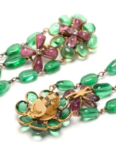 1993 Chanel Gripoix Floral-Anhänger