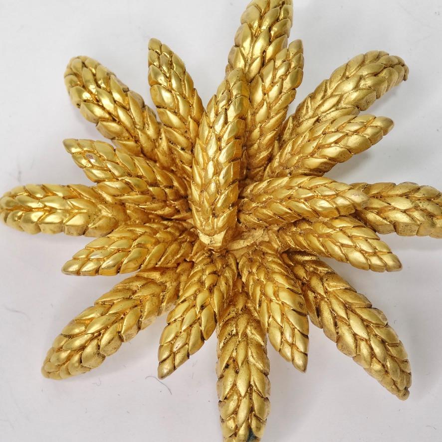 Do not miss out on this rare Chanel brooch circa Chanel's 1993 collection! In a gorgeous wheat flower design, this brooch is so understated but also screams Chanel to any collector. In Chanels signature Gripoix pin style, this brooch is as classic