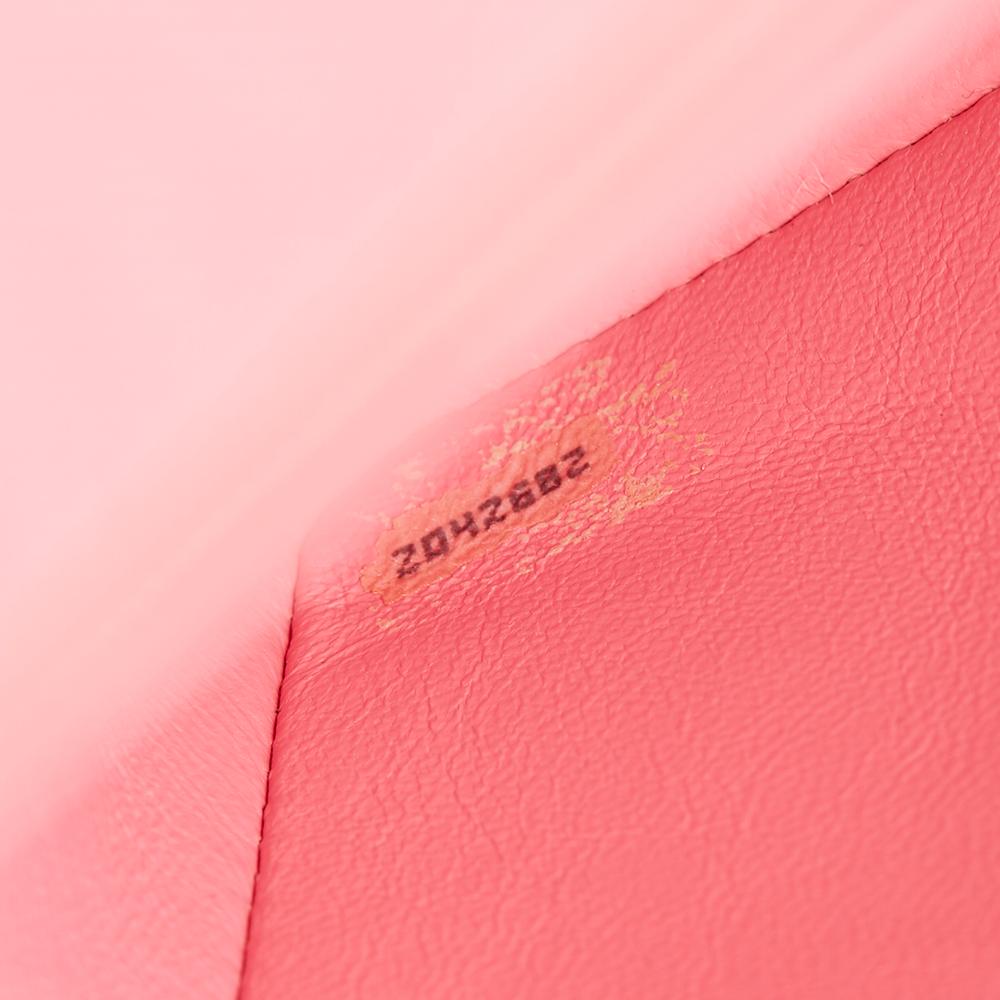 1993 Chanel Pink Quilted Denim Vintage Maxi Jumbo XL Flap Bag 2